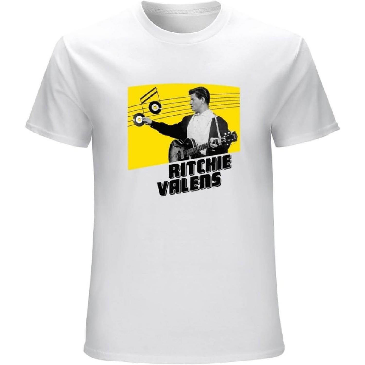 DOO MJUGG Men s Ritchie Valens, Tee T-Shirts White S