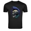 Punk Skull Mohawk Rebel Graphic T Shirt Rock Style Tee