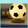 Soccer Led Night Light Lamp For Bedroom Decorations