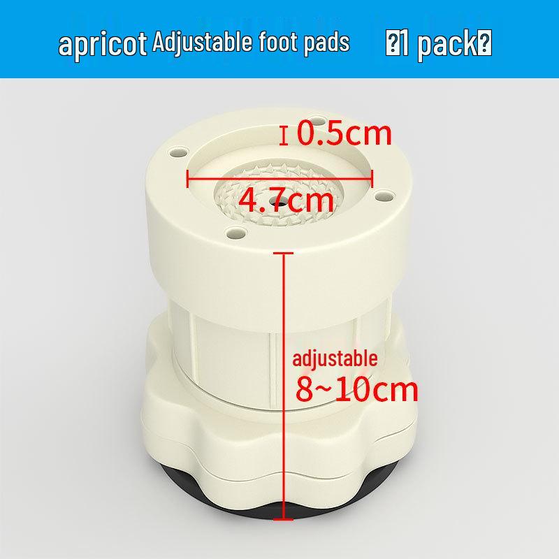 Universal Anti-Slip Vibration-Reducing Base Pad for Washing Machines & Refrigerators, Adjustable Height Stand