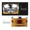 Buddhism Stainless Steel Resin Fruit Dish Auspicious Sculpture Fruit Plate 24 CM Buddhist Altars Food Tray Desktop Indoor Home D