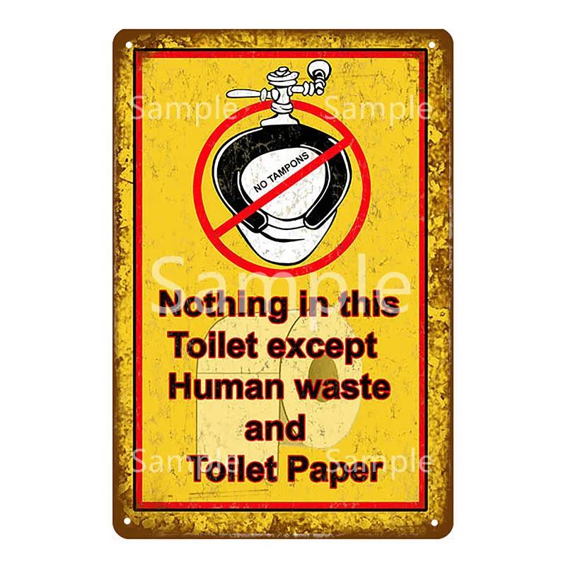 Kitchen Plaques Laundry Vintage Metal Plates Pub Cafe Bar Decorative Signs Wall Stickers Tip Board Art Poster Home Decor YL