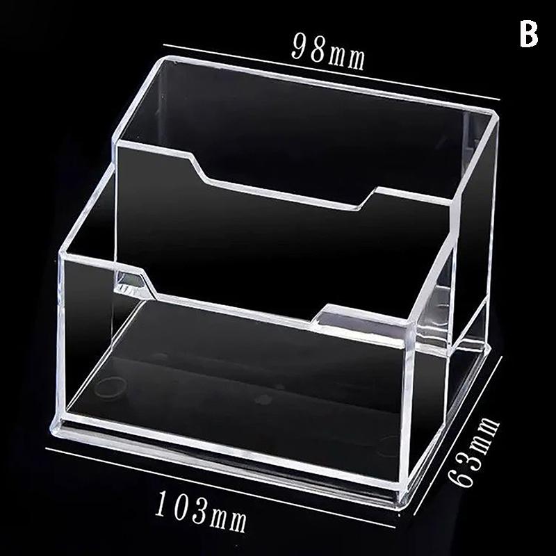 

Прозрачная стойка для визитных карточек, настольная визитная карточка большой емкости, прочная и прочная коробка для хранения визитных карточек 103*63mm