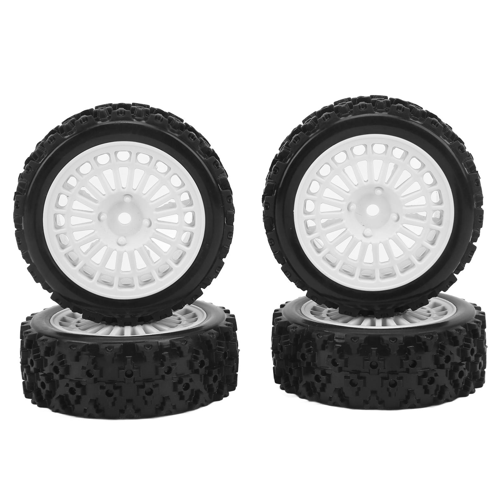 

4 шт. RC Колісні шини Увігнуто-опукла текстура Гумовий матеріал Амортизаційні характеристики RC Шини для 110