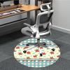 1pc Floral Basket Office Round Rug, Non-slip, Soft and Durable Office Rug for Interior Decoration, Perfect for Office, Beautiful Decoration yy26032406