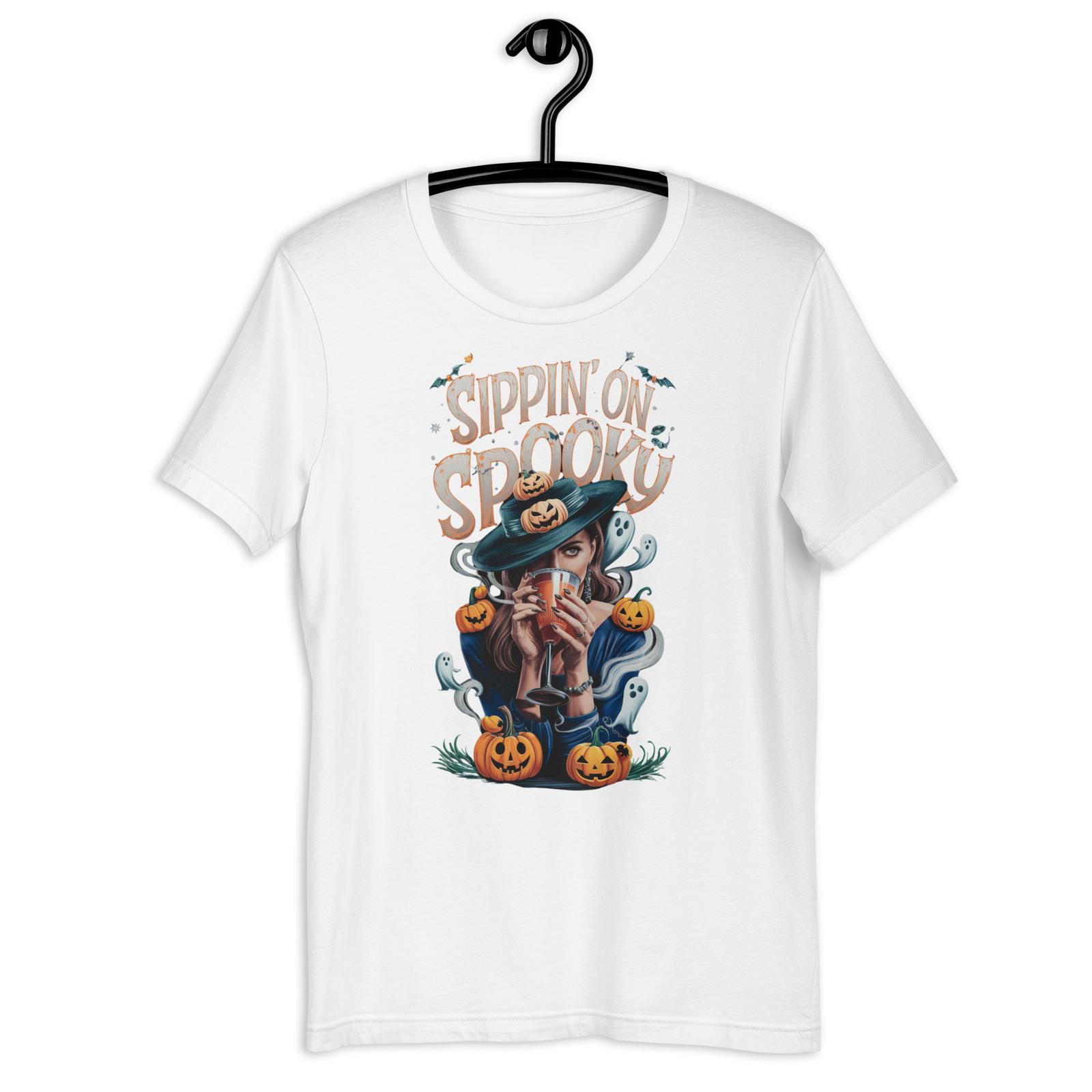 Sipping on Spooky - Spooky Halloween T-Shirt S разноцветный