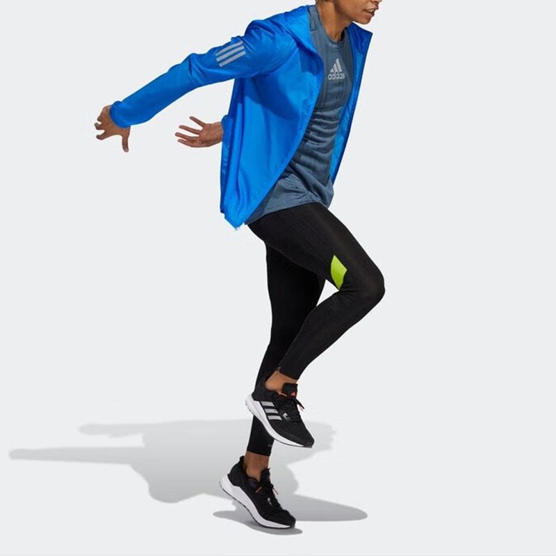 Adidas Response Jacket Windproof Breathable Hooded Long Sleeve Sun Protection Unisex Jacket Blue FM6919