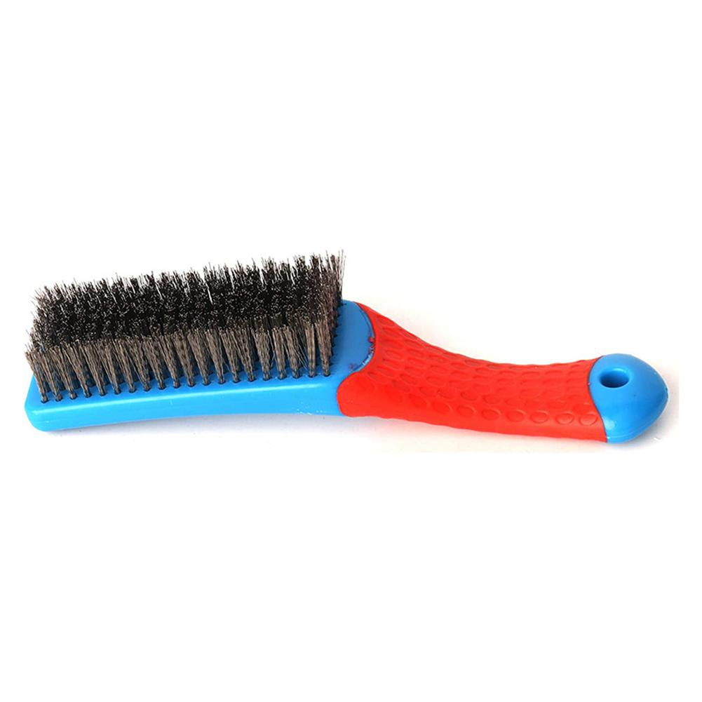 

1 Pcs 160mm Multipurpose Steel Wire Brush Plastic Handle Rust Removal Kitchen Cleaning Stainless Steel Wire Brush