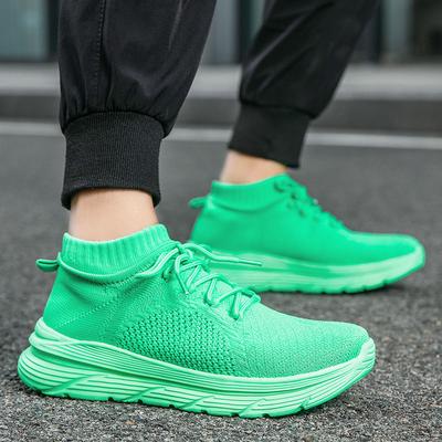 Men’s Sneakers Running Casual Lacing Walking Minimalist Breathable Green Blue Men’s Athletic Shoes Over Sized