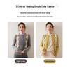 Women's Retro Diamond Pattern Cashmere Cardigan - Single-breasted, Round Neck, Warm Sweater for Autumn and Winter