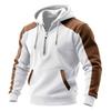 Men's Colorblock Sweatshirt Hoodie Men's Sports Large Size Casual Sweatshirt