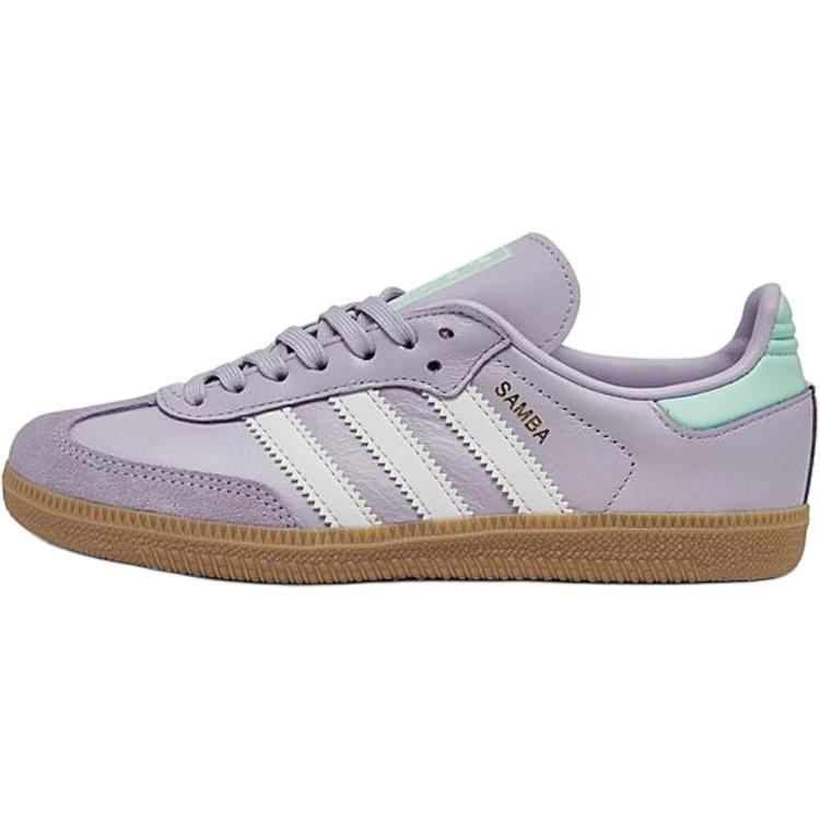 Adidas Samba OG C Silver Dawn Aqua Kids Sneakers Purple Crystal-White Semi-Flash-Aqua IE8847