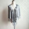 New Spring And Autumn Silk Scarf Thin Lace Triangle Scarf Women With Cheongsam Hanfu Shawl Fringe Scarf