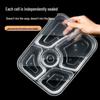 Deshangyuan Disposable 4-Compartment Meal Prep Containers with Lids