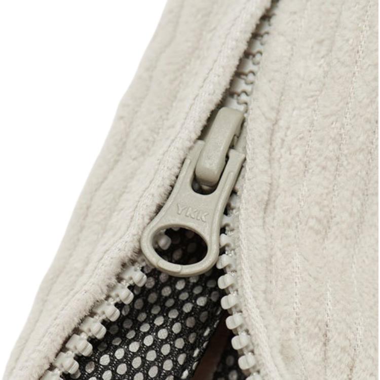 Palace X Gore-Tex Corduroy Jacket Stone Logo Print Half-Zip Hooded Jacket Unisex Jacket Gray P21GT025