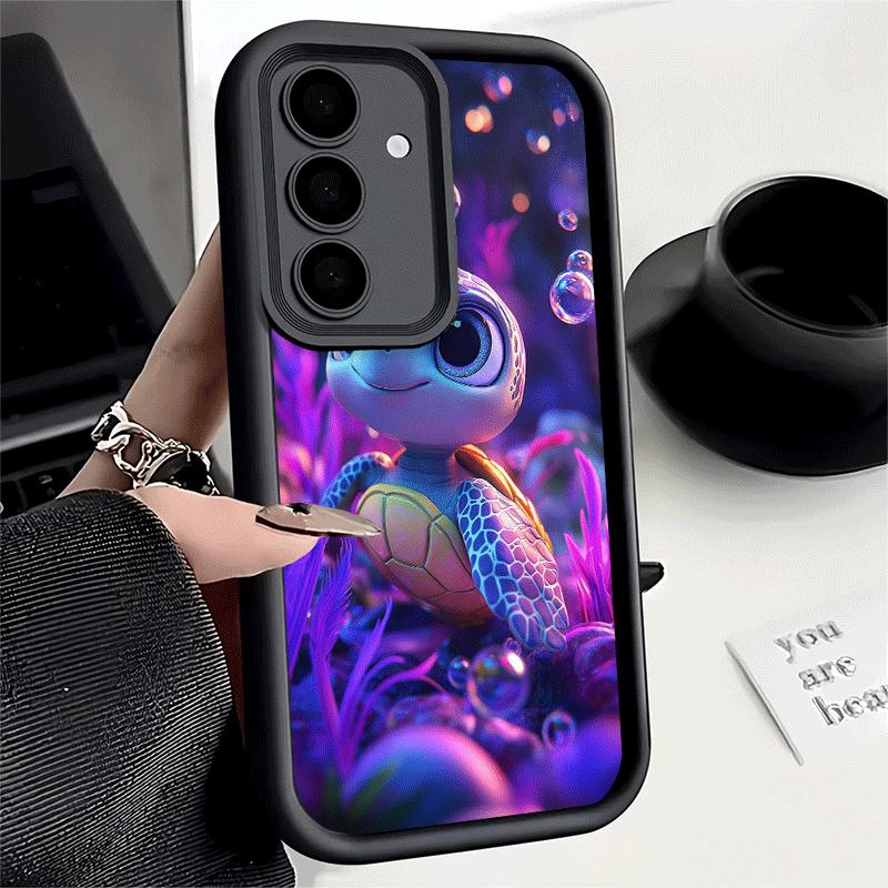Cartoon Ocean Sea Turtle Soft Phone Case for Samsung Galaxy S26 Ultra S25 Edge S24 S23 S22 Plus S21 S20 FE 5G Shell Silicone Fun