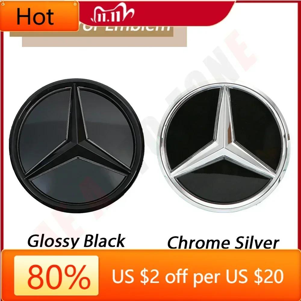 Car Sticker 2025 Hot For Mercedes Benz 3D Mirror Front Grille Emblem For Mercedes Benz A/B/C/E/S/R/ML/SL W176 W246 W205 W212 W20
