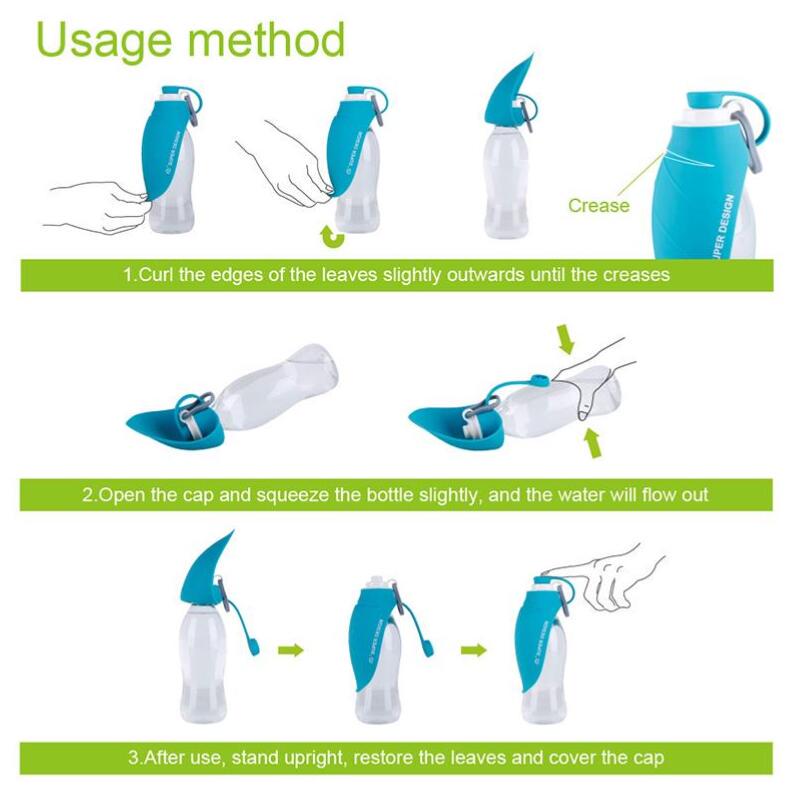 Portable Pet Water Bottle For Dogs Travel Dog Water Bowl Drinking Feeder Pet Outdoor Water Dispenser