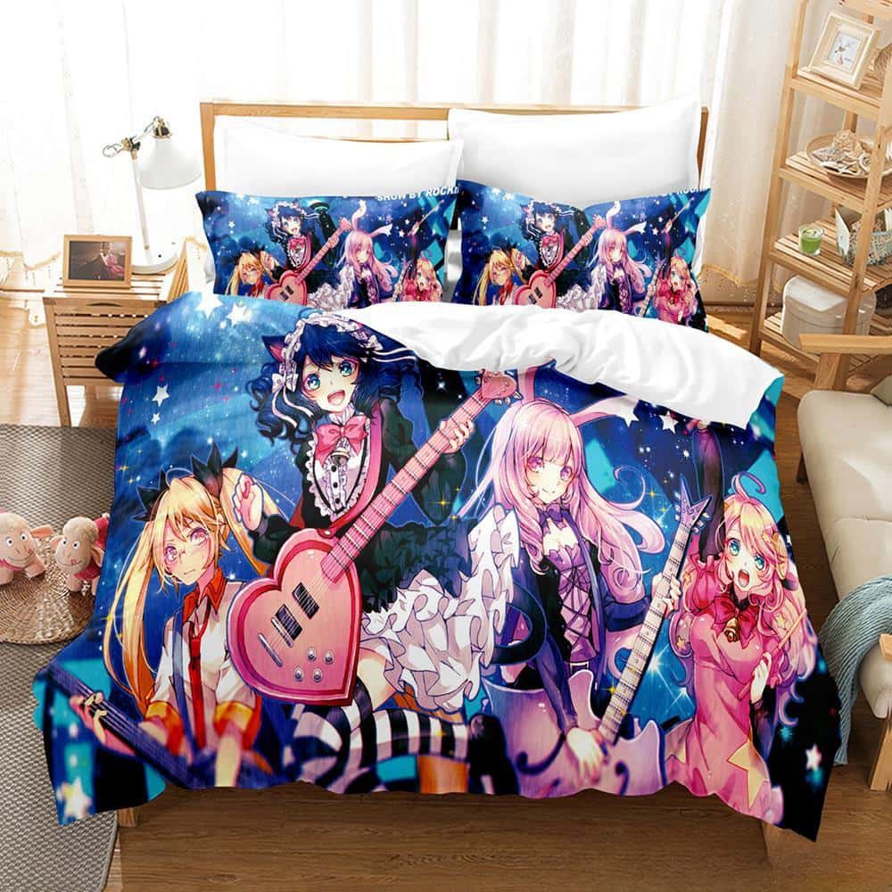 Fashion 3d Print Game Show By Rock! Bedding Set Cartoon Anime Three-piece Set Adult Kid Bedroom Duvet Cover Sets Home Textiles