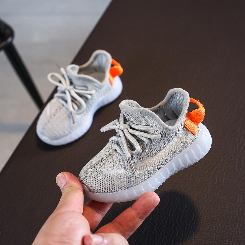 Spring and autumn new classmates Internet celebrities children's sports shoes breathable mesh shoes boys and girls baby soft-soled toddler shoes