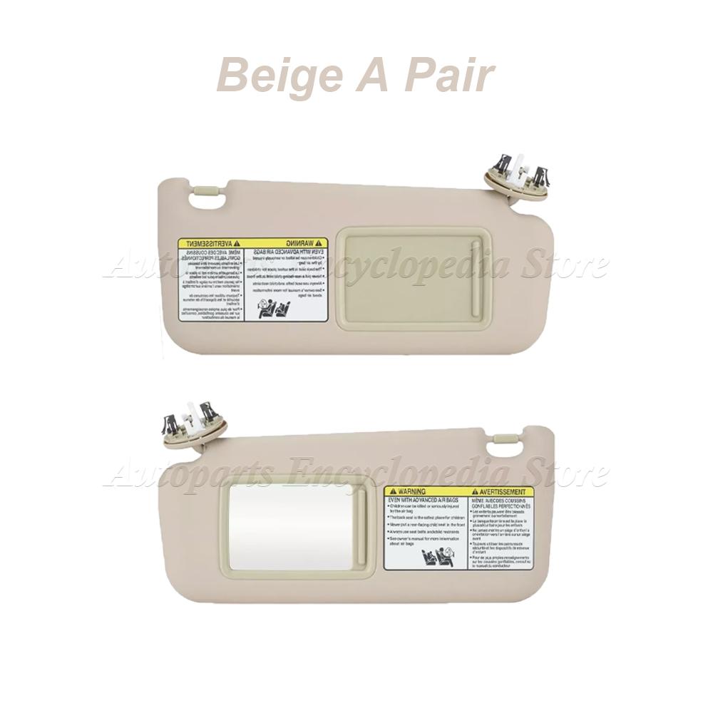 Sun Visor Block Shade For Toyota RAV4 2006-2013 74320-42501-A1 74320-42501-B2 Beige Car Left Right Replace