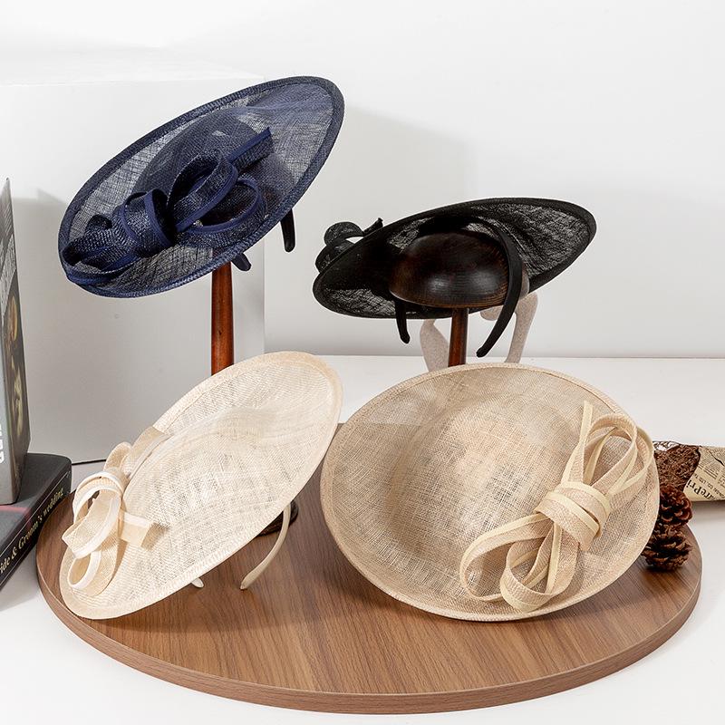 Elegant British Style Gauze Headwear - Retro Spring/Summer 2025 Party Hat