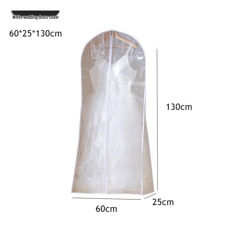 Dustproof Foldable Garment Bag for Overcoats and Wedding Dresses