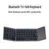 B033 Plus Portable Foldable Bluetooth Keyboard with Silent Touch for Tablets, Phones, and Laptops.
