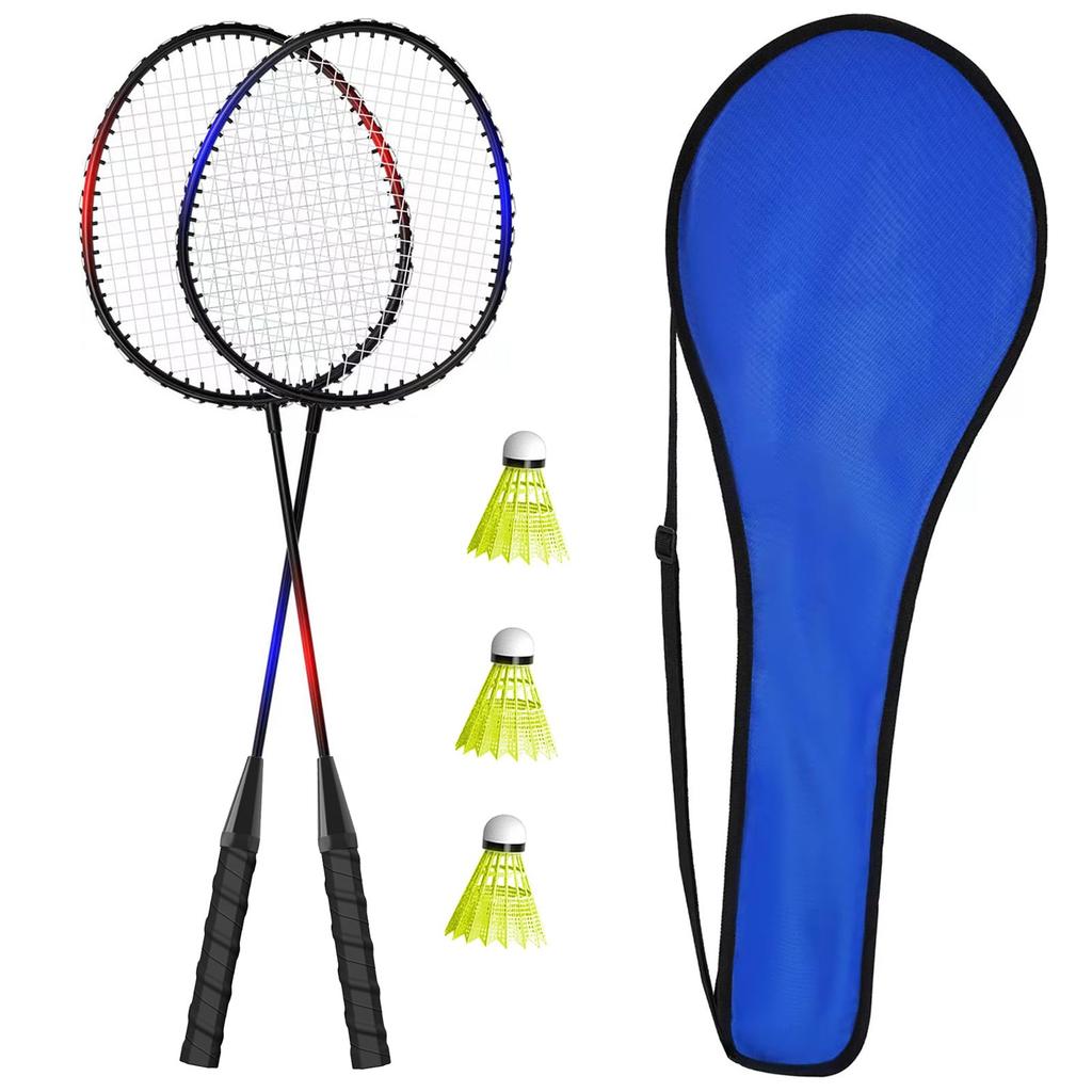 Lightweight Badminton Racket Set for Indoor and Outdoor Perfect for Training and Beginners and Storage Case Premium, Use, Adults, Children, - Rackets,