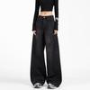 Women's Light Blue High-Waist Wide-Leg Retro Jeans