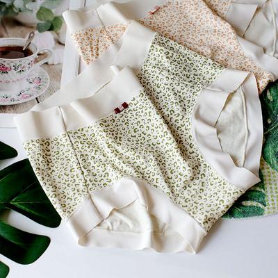 Large Size Underwear Leopard Print High Elasticity Women's Panties Comfortable Hip Wrap Medium High Waisted Panty