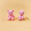 1Pc Solid Colored Stereo Simulation Bear Miniatures Sitting Bear Creative Ornament Desktop Decoration Diy Jewelry Cute Animal
