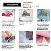 4Pcs 4 Styles Plastic Heat Transfer Film Logo Stickers Set for DIY T-Shirt Shoes 194~230x213~230mm 1pc/style