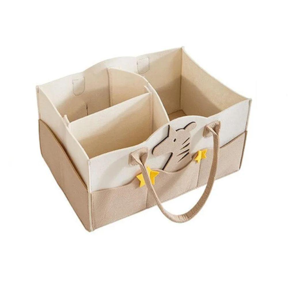 Felt Material Nursery Storage Bin Cartoon Print Baby Diaper Holder  Nursery Essentials