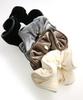VINGTAINE Simple Faux Hair Scrunchie, Velvet, Piping, Leather, Accessories, Gift, HS-186-MOC