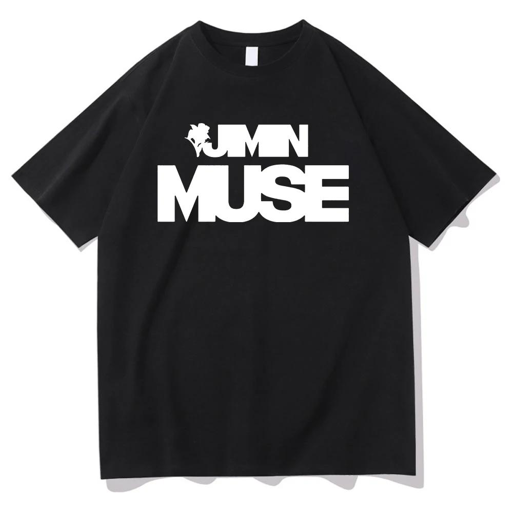 Jimin Muse Who T Shirt New Fashion UnisexWomen Letter Print Is My Heart Waiting for Tshirt Unisex Vintage Tees Shirts Korea