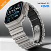 Titanium Band for Apple Watch Ultra3 2 1 49mm Strap Series 11 10 46mm 7 8 9 45mm 5 6 45mm Se Rubber Watchband No Gaps Bracelet