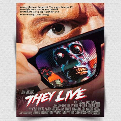 THEY LIVE SIGN METAL PLAQUE Film Movie Advert poster art print A Aluminum 20x30cm(7.8x11.8inch)