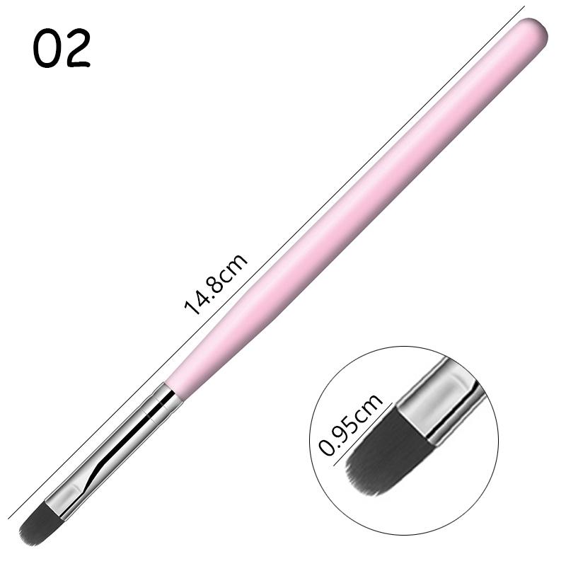 1 STÜCKE Nail art Pinsel Stift 3D Tipps Muster Phototherapie Acryl UV Gel Verlängerung Builder Beschichtung Malerei Stift DIY Maniküre Werkzeuge