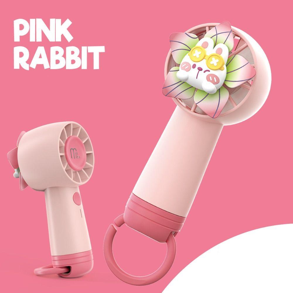 

Cute Cartoon Animal Handheld Fan 3 Speed Portable Cooling Fan Small Pocket Travel Fan Summer Gift зелений