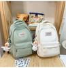 Stylish High School Students Double Shoulder Bag Large Capacity Book Bag Wholesale