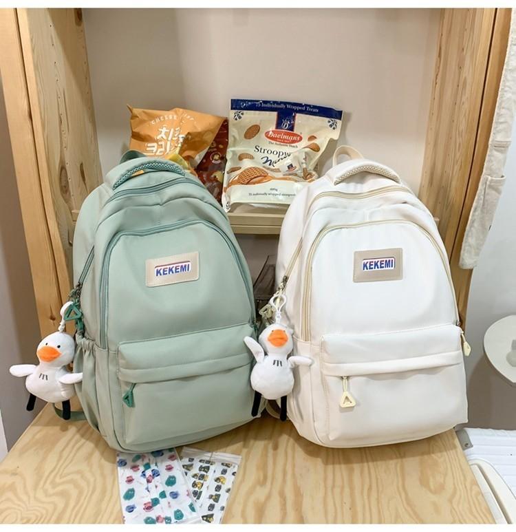 Stylish High School Students Double Shoulder Bag Large Capacity Book Bag Wholesale