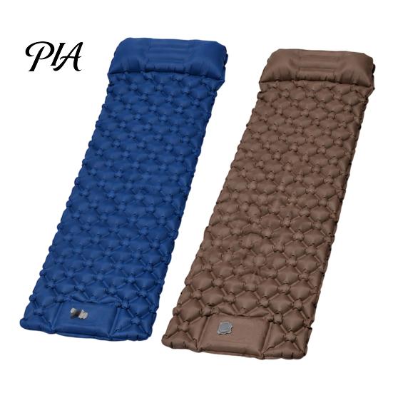 Inflatable Air Mattress Camping Sleeping Mat with Pillow & Built-in Pump, Ultralight Single Lightweight Backpacking Person Mattress, for Outdoor