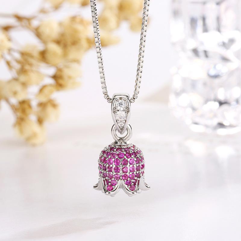 

Set Jewelry Necklace Earrings Ring Diamond Ruby Rose Girl