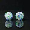 Handmade Two-Color Fired Hydrangea Glass Beads for DIY Jewelry