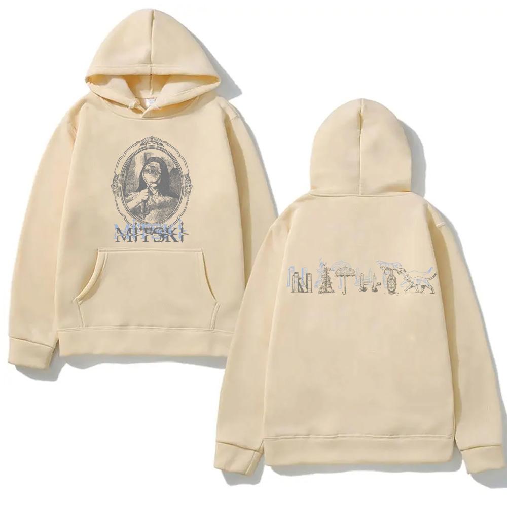 PORTRAIT HOODIE Mitski 2026 Unisex Sweatshirt für Herbst/Winter mit Kapuze Fleece Harajuku Bequeme Kleidung