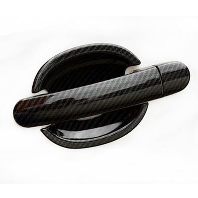 For Volkswagen VW Golf MK4 MK5 2000-2008 Carbon Fiber Printed Exterior Side Door Handle Cover Door Bowl Trim Moulding