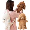 Cute Animals Dog Plush Backpack Large Capacity Animal Plush Toys Dog Shoulders Bags  Outdoor