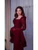 European Winter 2025 Retro Elegant Long Sleeve Dress for Women