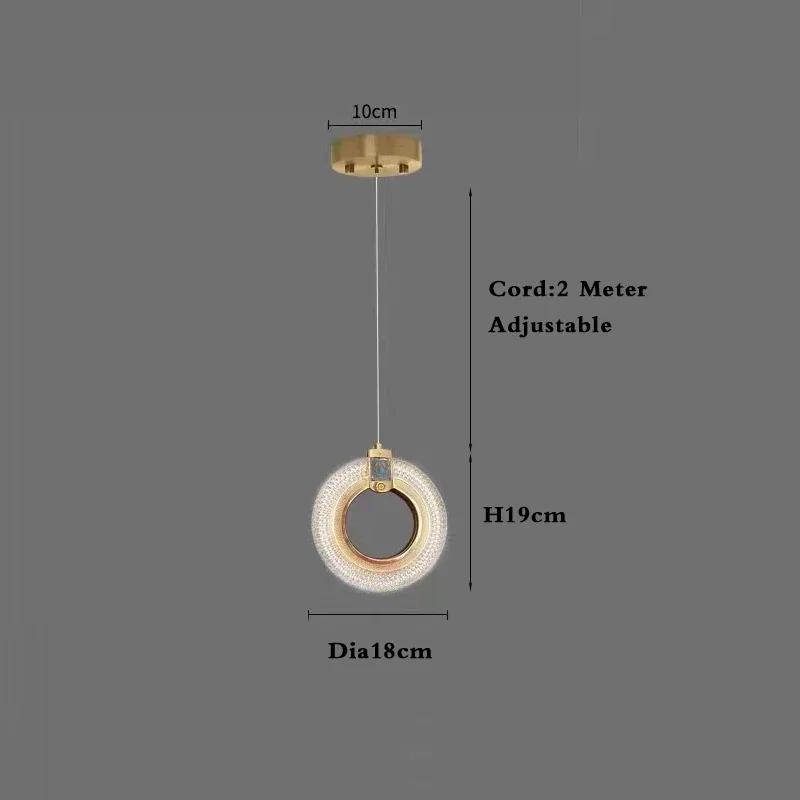 

Lamp LED Modern Gold Pendant Lights,Minimalist Hanging Pendant Lighting Fixture For Bedroom,Kitchen Island,Dining Room,Entrywa cool white 6000K